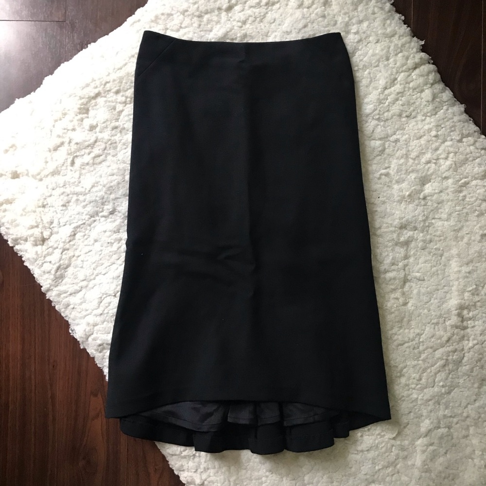 Ruffle Pencil Skirt by Ralph Lauren Black Label